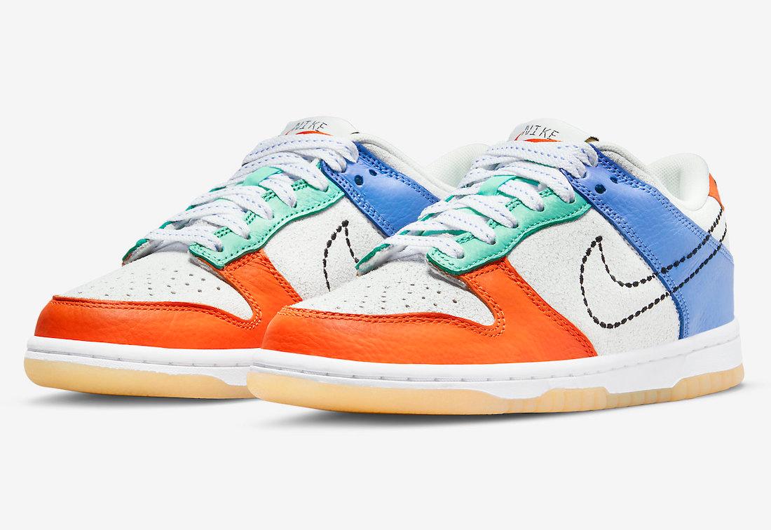Official Photos of the Nike Dunk Low GS “101” - Rebranded Studios