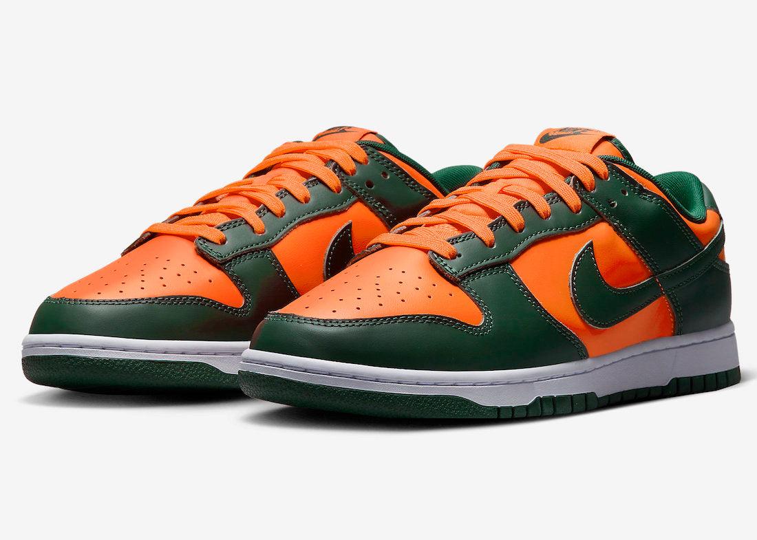 Official Photos of the Nike Dunk Low “Miami Hurricanes” - Rebranded Studios
