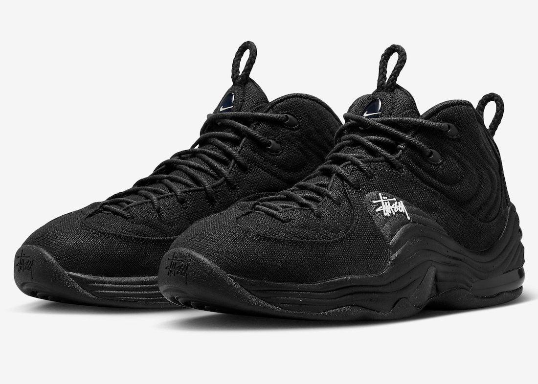 Official Photos of the Stussy x Nike Air Penny 2 “Black” - Rebranded Studios
