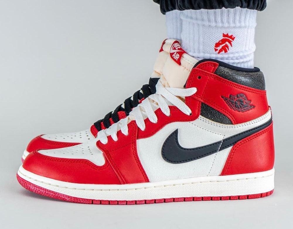 On-Feet Photos of the Air Jordan 1 High OG “Lost & Found” - Rebranded Studios