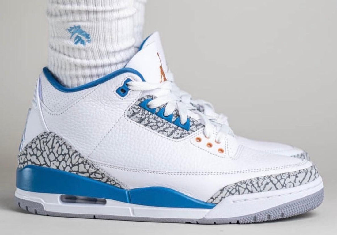 On-Feet Photos of the Air Jordan 3 “Wizards” PE - Rebranded Studios