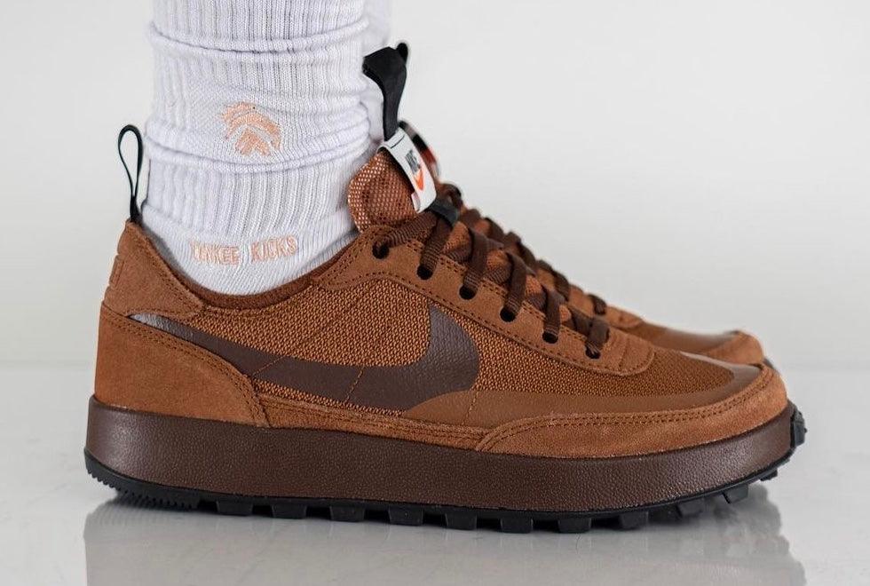 On-Feet Photos of the Tom Sachs x NikeCraft General Purpose Shoe “Brown” - Rebranded Studios