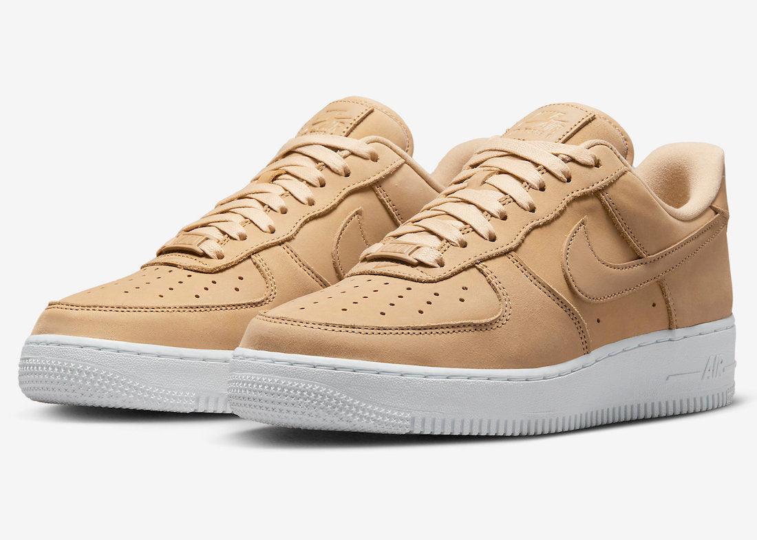 Premium Tan Nubuck Covers This Nike Air Force 1 Low - Rebranded Studios