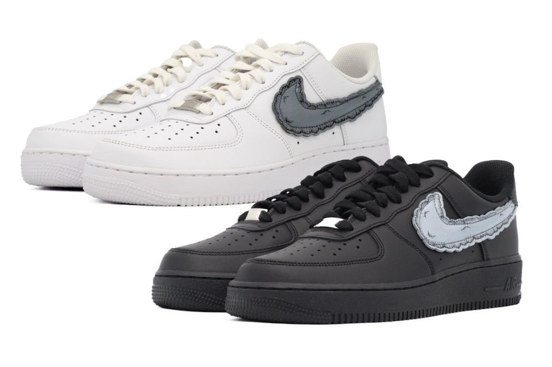 Sky High Farm Workwear x KAWS x Nike Air Force 1 Low Pack Releases December 2023 - Rebranded Studios