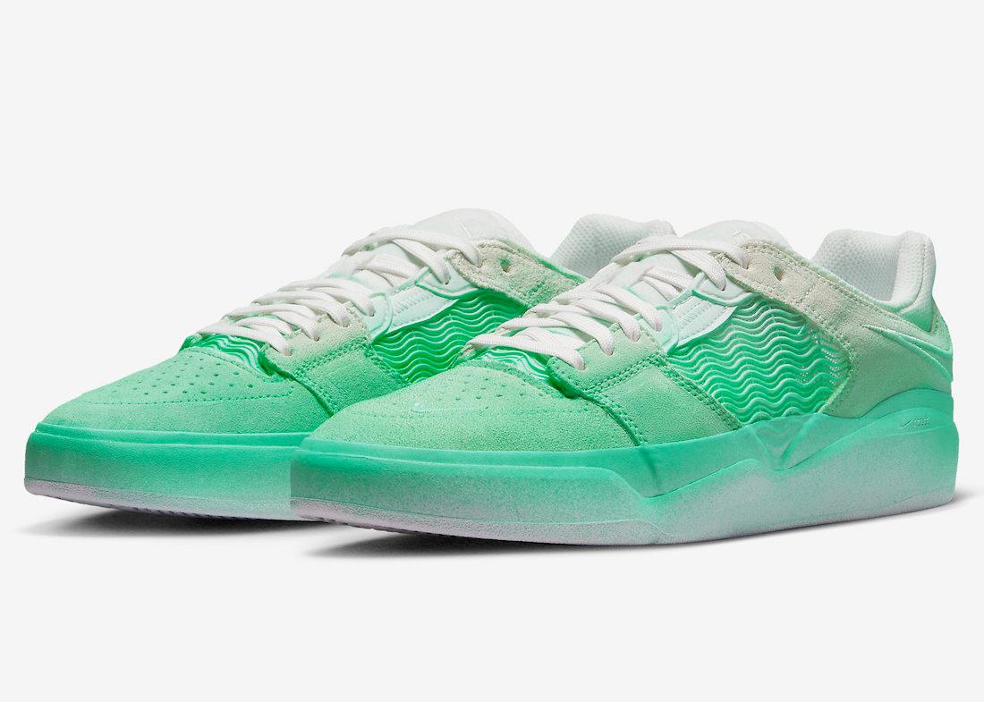 The Nike SB Ishod Gets Spray Painted in Mint Green - Rebranded Studios