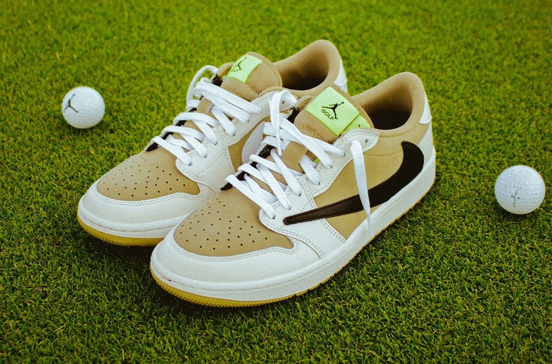 Travis Scott x Air Jordan 1 Low Golf “Olive” Releases October 13th (2PM EST SNKRS Draw) - Rebranded Studios