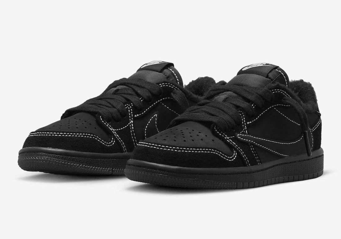 Travis Scott x Air Jordan 1 Low OG “Black Phantom” Revealed in Preschool Sizing - Rebranded Studios