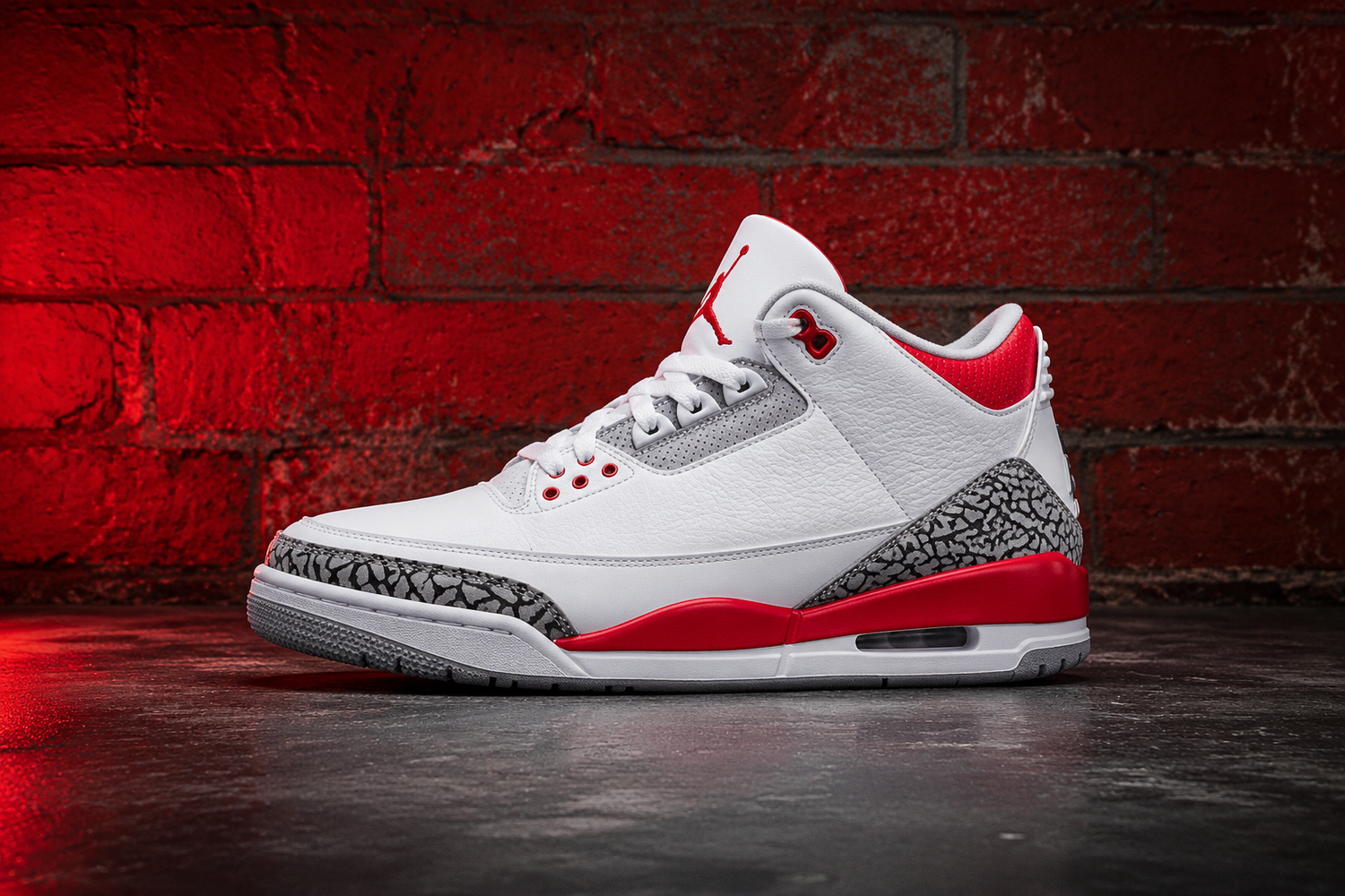 Air Jordan 3 Fire Red collection scene