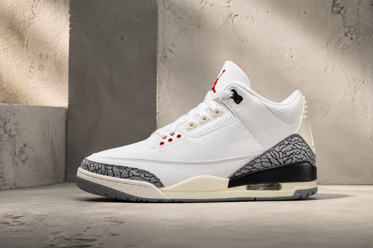 Air Jordan 3 White Cement collection scene