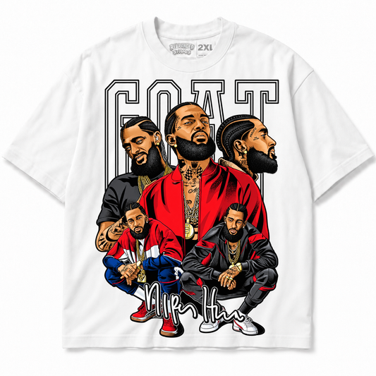 GOAT Nipsey Hussle Graphic T-Shirt | Rebranded Studios