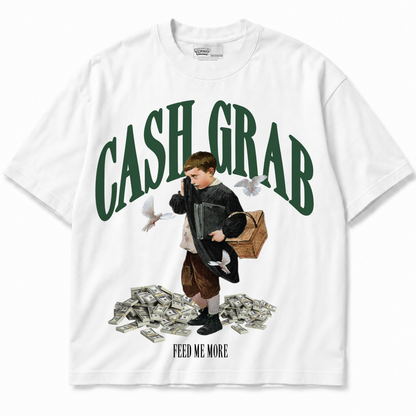 Cash Grab Air Jordan 12 Bucks graphic T-shirt front without sneakers