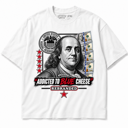 Rebranded Studios Addicted To Blue Cheese Air Jordan 9 OG Space Jam Graphic T-Shirt