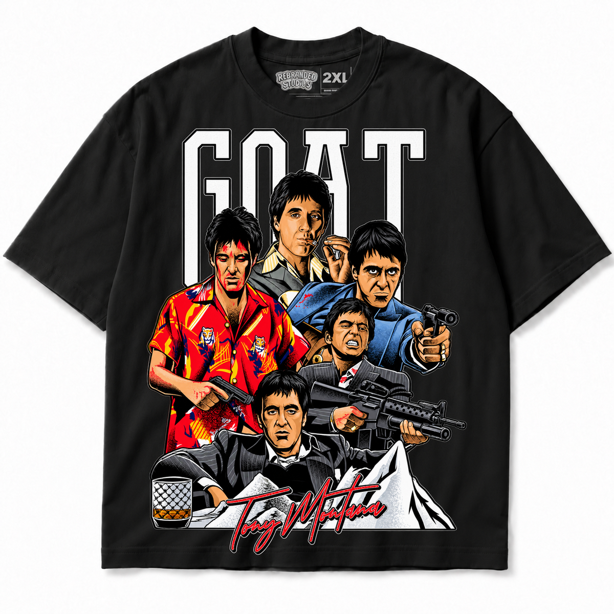 GOAT Scarface Graphic T-Shirt | Rebranded Studios