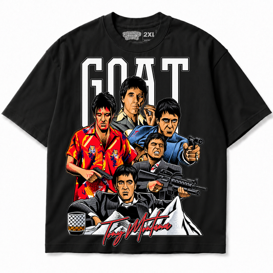 GOAT Scarface Graphic T-Shirt | Rebranded Studios — alternate view