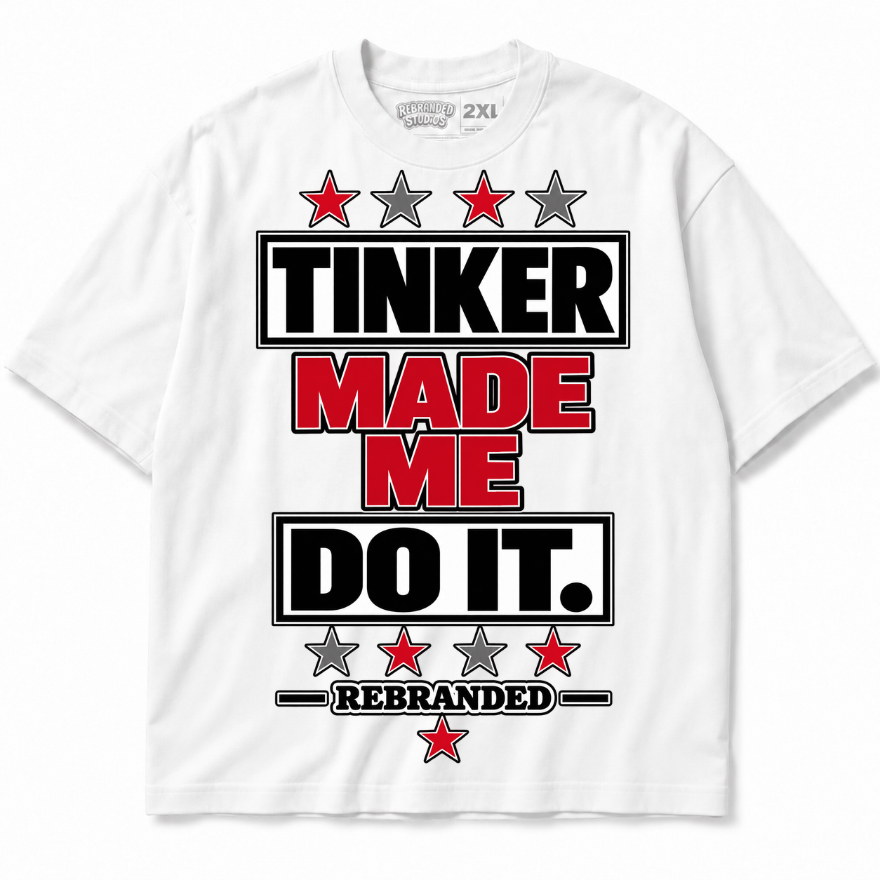 Rebranded Studios Tinker Made Me Do It Air Jordan 9 OG Space Jam Graphic T-Shirt