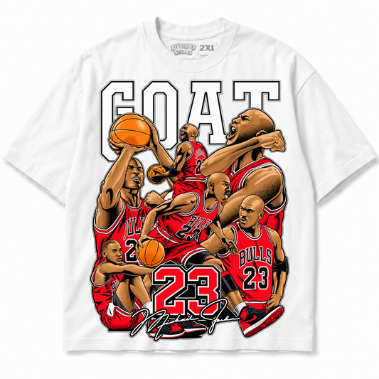 GOAT Michael Jordan Graphic T-Shirt | Rebranded Studios — alternate view