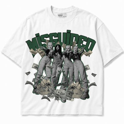 Girls Air Jordan 12 Bucks graphic T-shirt front without sneakers