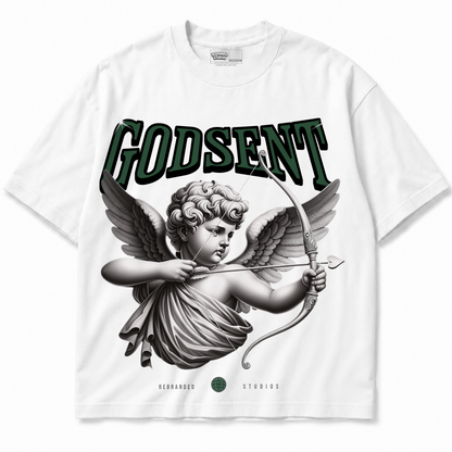 God Sent Air Jordan 12 Bucks graphic T-shirt front without sneakers
