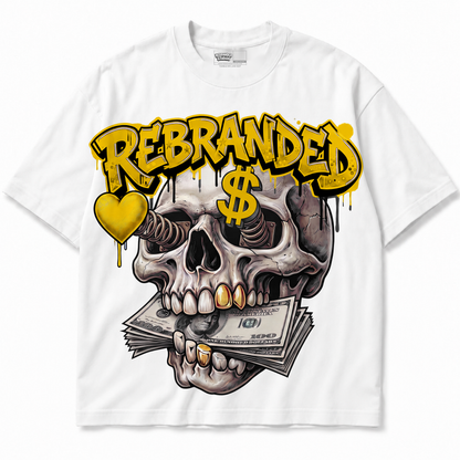 Money Lover Air Jordan 4 Tour Yellow graphic T-shirt front without sneakers
