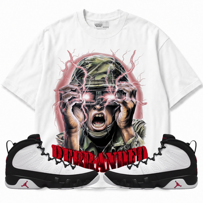 War Hero (Air Jordan 9 OG Space Jam) T-Shirt with matching sneakers