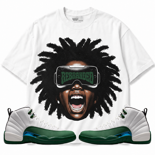 A Look Into The Future (Air Jordan 12 Bucks) T-Shirt with matching sneakers