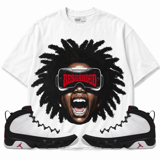 A Look Into The Future (Air Jordan 9 OG Space Jam) T-Shirt with matching sneakers