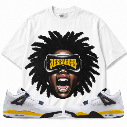 A Look Into The Future (Air Jordan 4 Tour Yellow) T-Shirt with matching sneakers