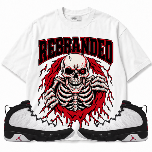 Bonez (Air Jordan 9 OG Space Jam) T-Shirt with matching sneakers