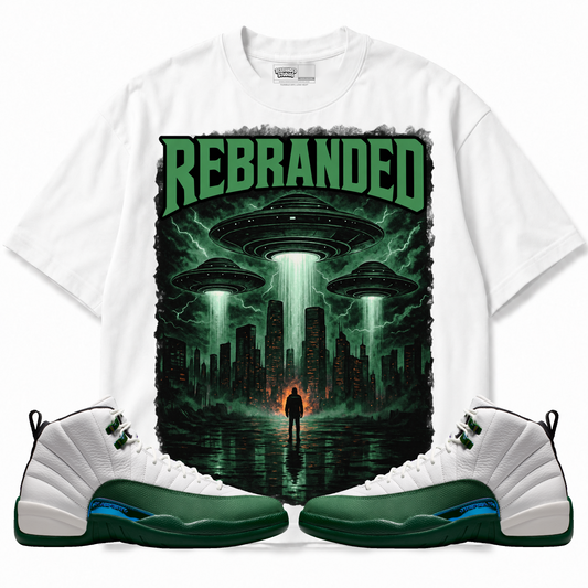 Invasion (Air Jordan 12 Bucks) T-Shirt with matching sneakers