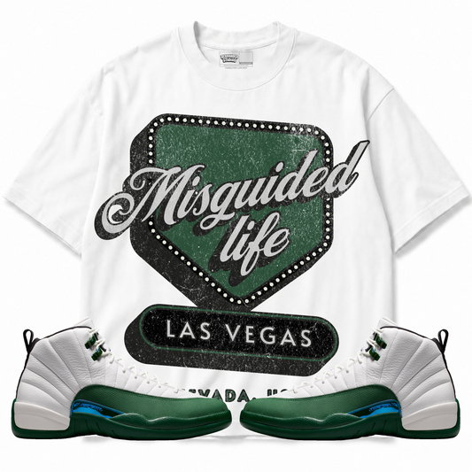 Life (Air Jordan 12 Bucks) T-Shirt with matching sneakers