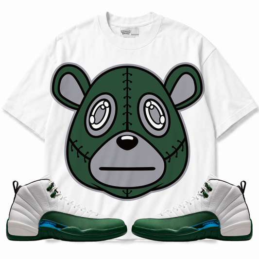 Rebranded Bear (Air Jordan 12 Bucks) T-Shirt with matching sneakers