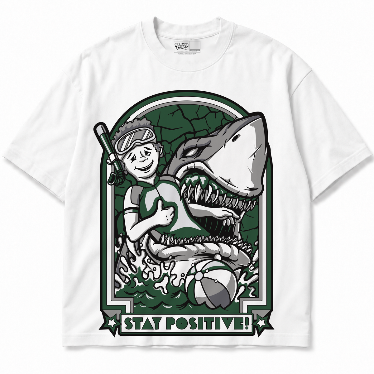 Stay Positive (Air Jordan 12 Bucks) T-Shirt front view
