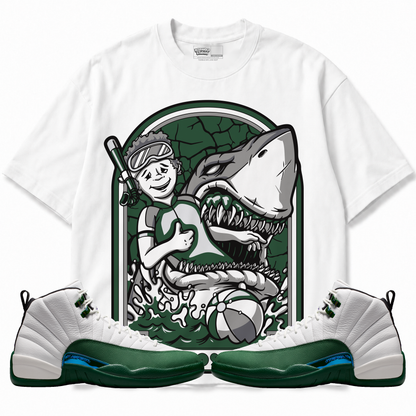 Stay Positive (Air Jordan 12 Bucks) T-Shirt with matching sneakers
