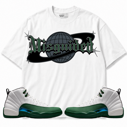 World (Air Jordan 12 Bucks) T-Shirt with matching sneakers