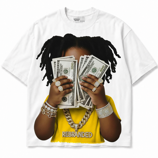 Yung Cash (Air Jordan 4 Tour Yellow) T-Shirt front view — alternate view