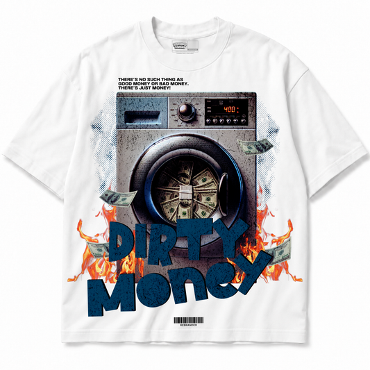 Rebranded Studios Dirty Money Air Jordan 3 True Blue Graphic T-Shirt — alternate view