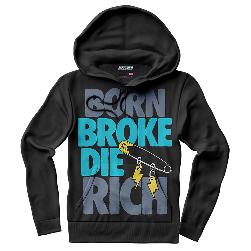 Born Broke Die Rich (Air Jordan 11 Gamma Blue) Hoodie