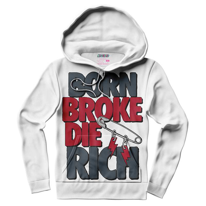 Born Broke Die Rich (Air Jordan 8 Bugs Bunny) Hoodie