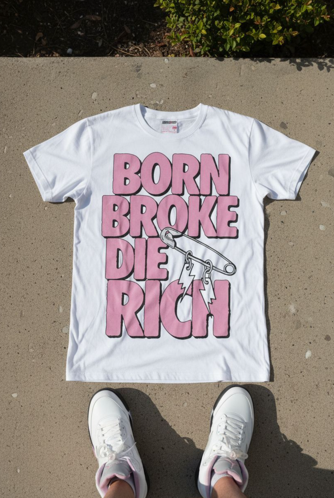 Born Broke Die Rich (Air Jordan 5 OG 35th Anniversary) T-Shirt
