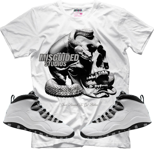 Bound To Get Bitten (Air Jordan 10 Steel) T-Shirt