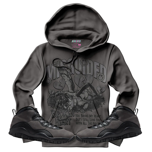 Broken Heart Club (Air Jordan 10 Shadow) Hoodie