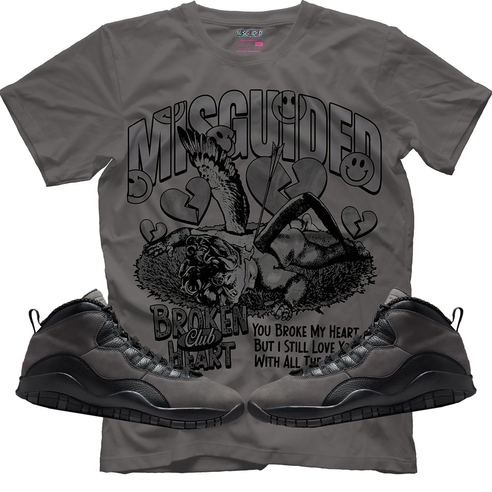 Broken Heart Club (Air Jordan 10 Shadow) T-Shirt