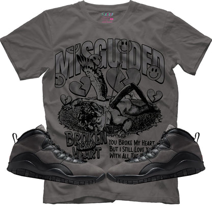 Broken Heart Club (Air Jordan 10 Shadow) T-Shirt