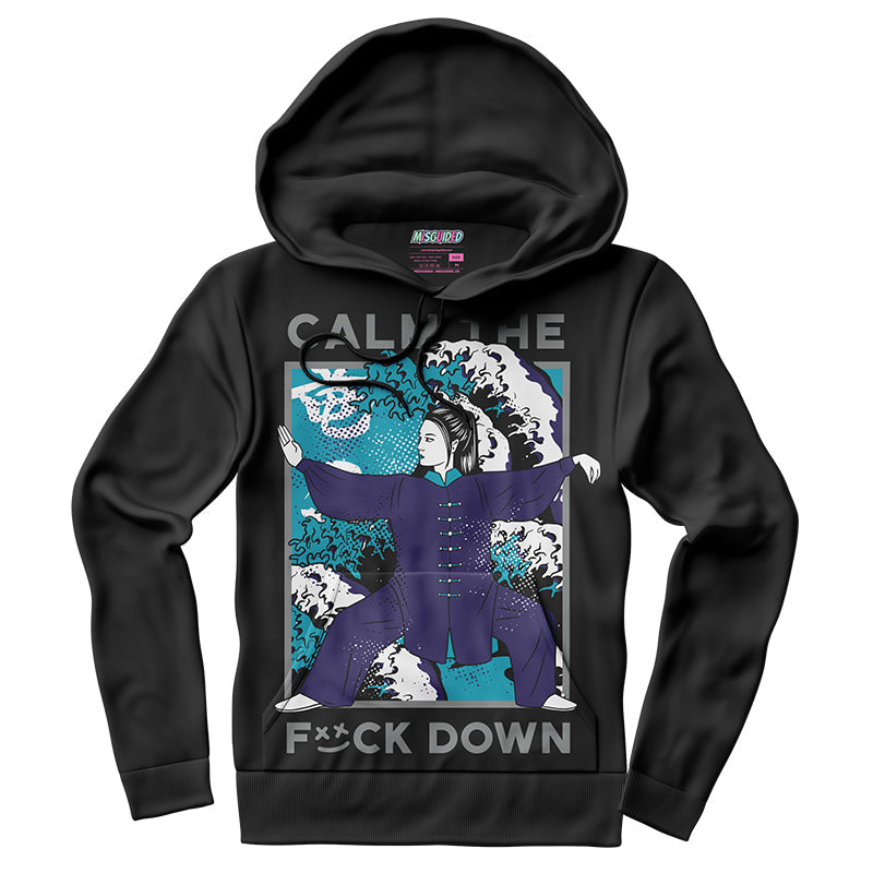 Calm Tf Down (Air Jordan 8 Aqua) Hoodie