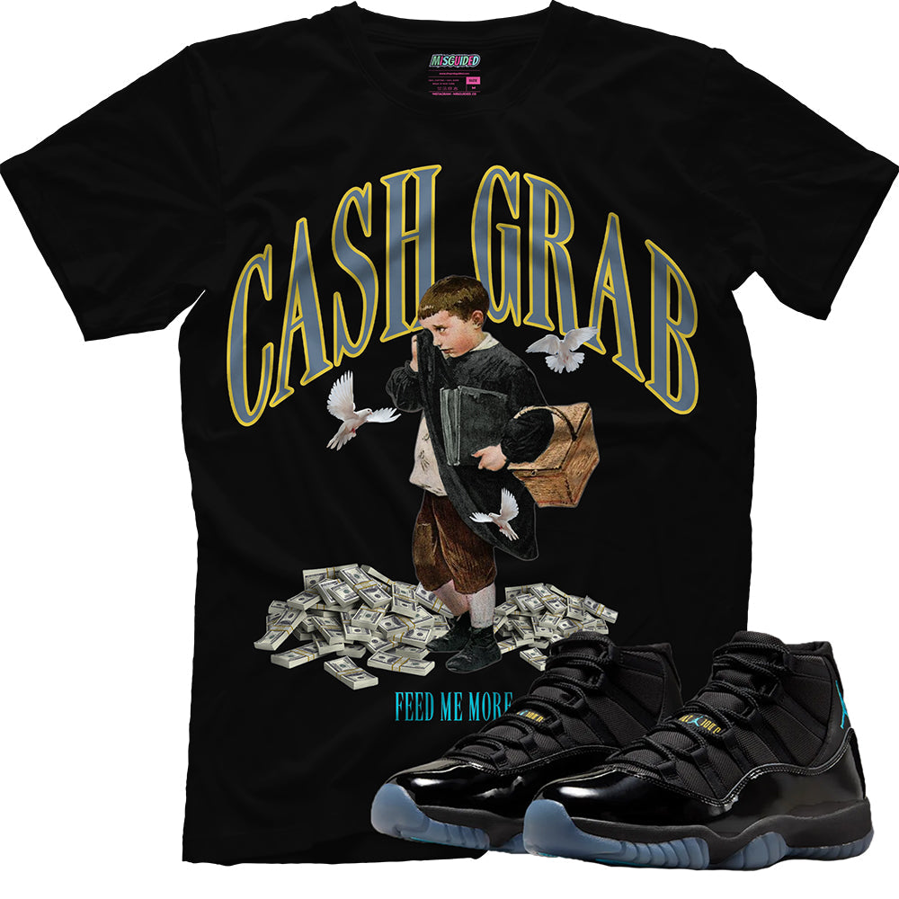 Cash Grab (Air Jordan 11 Gamma Blue) T-Shirt