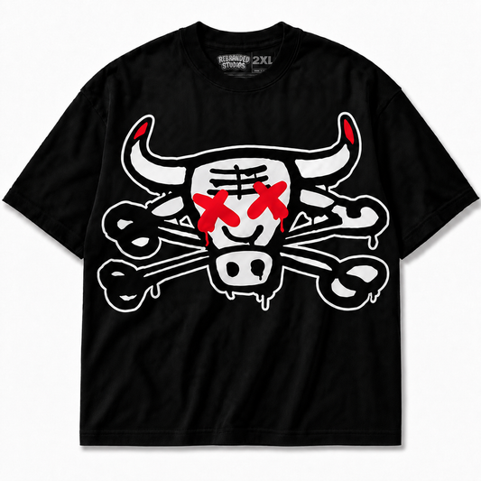 Rebranded Studios The Bull Air Jordan 9 OG Space Jam Graphic T-Shirt — alternate view