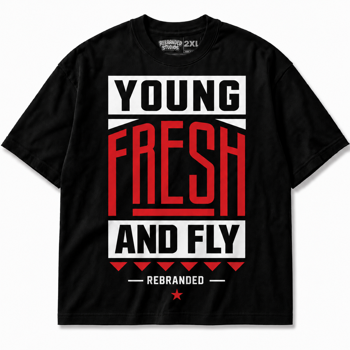 Rebranded Studios Young Fresh And Fly Air Jordan 9 OG Space Jam Graphic T-Shirt