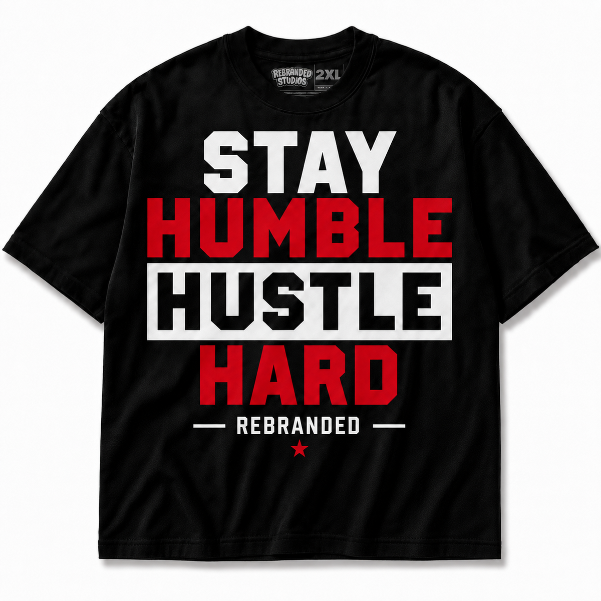 Rebranded Studios Stay Humble Hustle Hard Air Jordan 9 OG Space Jam Graphic T-Shirt