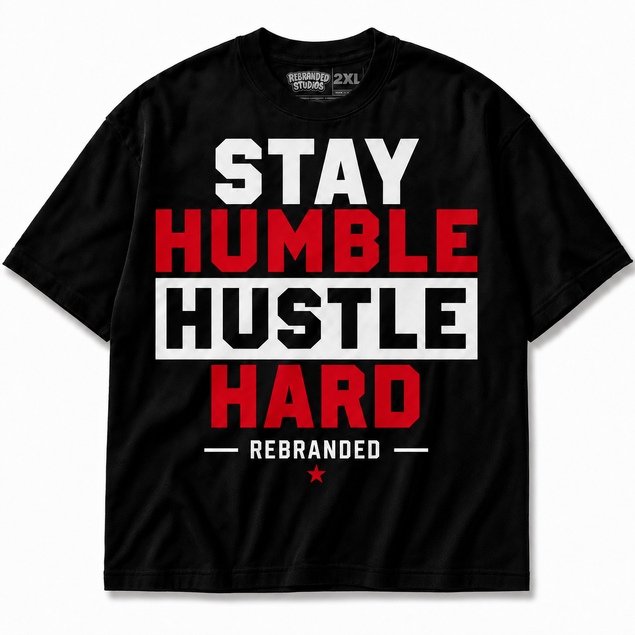 Rebranded Studios Stay Humble Hustle Hard Air Jordan 9 OG Space Jam Graphic T-Shirt
