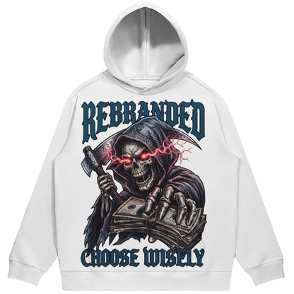 Choose Wisely (Air Jordan 3 True Blue) 380 GSM Brushed Fleece Drawstring Hoodie
